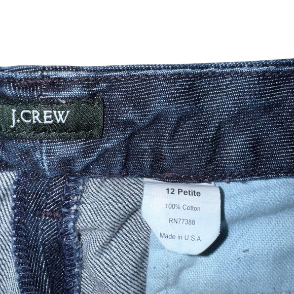 Women's J.Crew Bootcut Flare jeans Pants Size 12 Petite matchstick Classy preppy - Picture 5 of 6